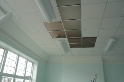 Nursery - Lay in Grid Ceiling/Installation of Ceiling Tiles