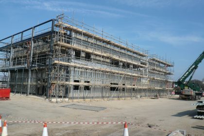 Estuary View - Construction of Kent Messenger Building
